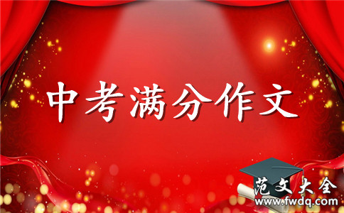 【精选】中考满分作文锦集10篇